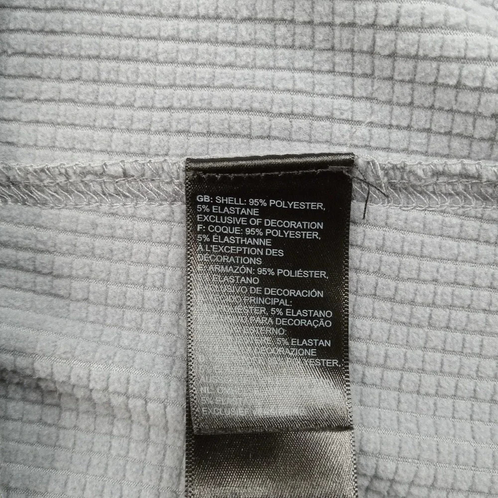 North Face Pullover Mens XXL Quarter Zip Mock Neck Waffle Thermal Stretch Fleece